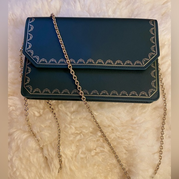 New Authentic Cartier Guirlande Shoulder Bag, Gold Chain. - Picture 5 of 8